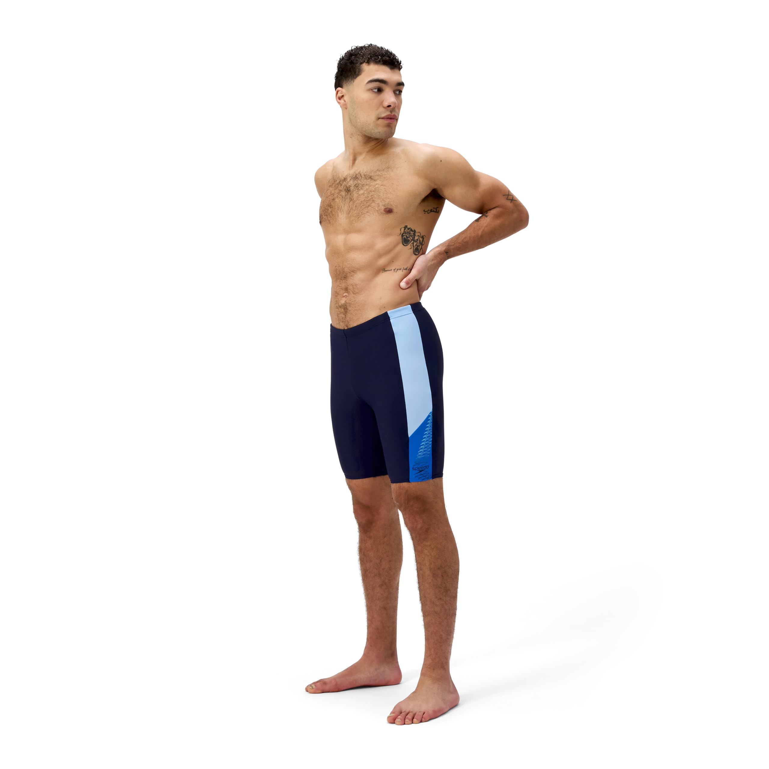 Speedo Men's Dive Jammer Swim Trunks Swimmers Blue Size 30