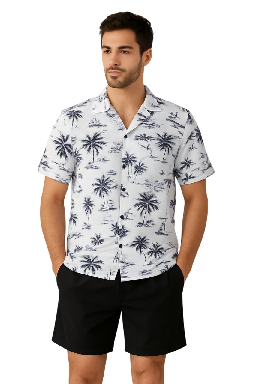 Men's Nightwear || Mens Printed Night Suits || Night Suit Co-Ord Set for Mens White1-image-44