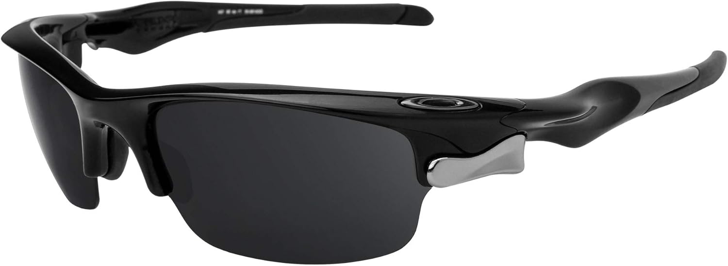 Revant Replacement Lenses for Oakley Fast Jacket OO9097 Sunglasses - Non-Polarized Stealth Black