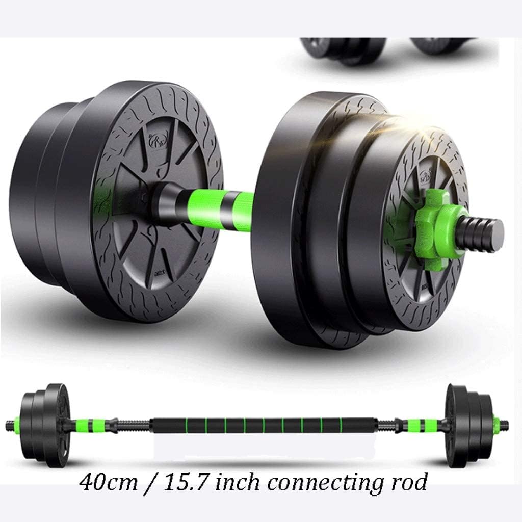 Regulowane hantle Zestaw hantli ciężarków Para Regulowane hantle do podnoszenia ciężarów Sztanga sztang i Siłownia Fitness(10kg(5kg*2))
