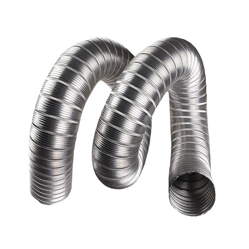 ダクトホース フレキエアーダクト 蛇腹ダクト 耐熱 防水 換気用ホース 100%アルミ製 排気ホース 送風機用ダクト アルミ換気パイプ ダクト 軽くて簡単に曲げられます 長さ1メートル レンジフード、換気扇 換気ダクト内径は50-350mmです (内径70