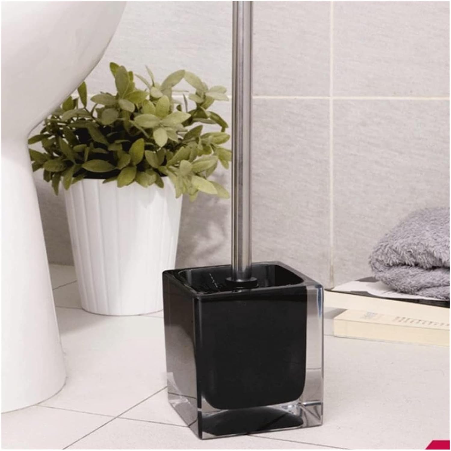 Toilet Brush Set,Bathroom Cleaning Brush,Toilet Brush,Toilet Brush Toilet Brush and Holder Set，Heavy Duty Cleaning Toilet Scrub Brush Upgraded