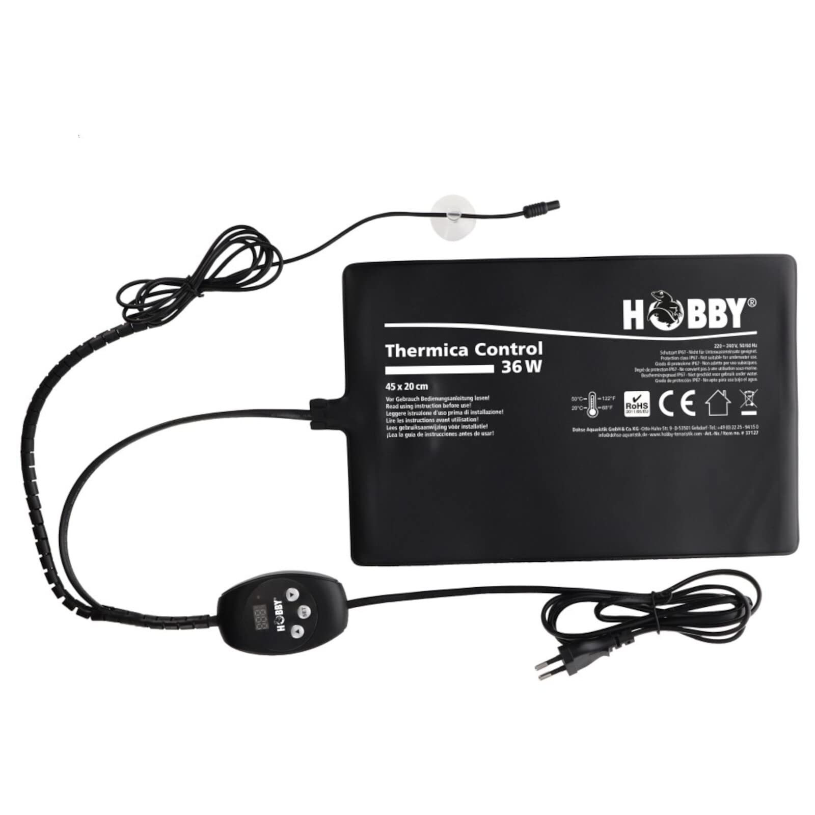 Hobby Thermica Control 36 W inkl. Hygro-Therm - Heizmatte + Hygrometer/Thermometer