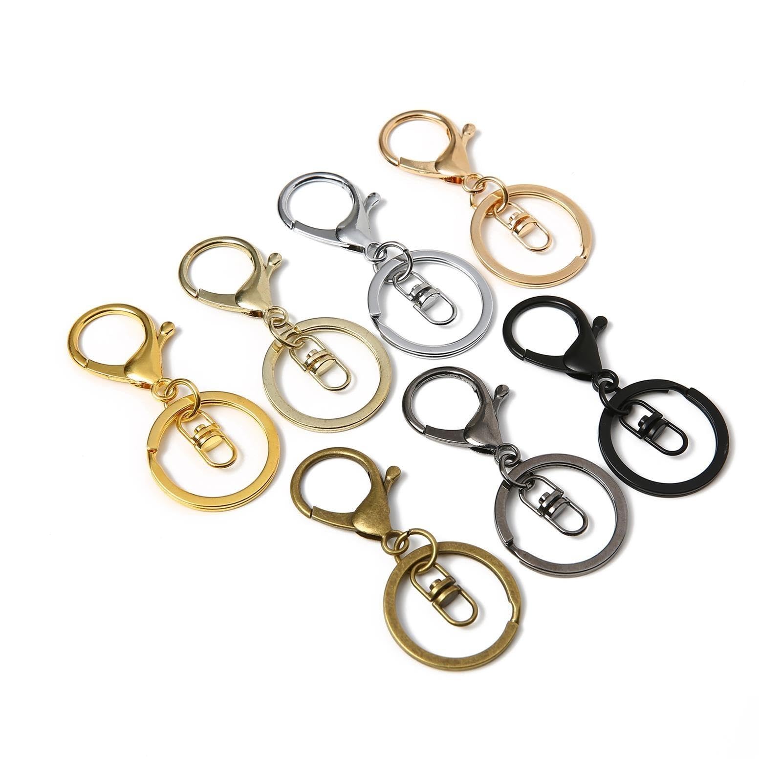 SchlüSselringe Schlüsselanhänger aus Metall mit Karabinerverschluss