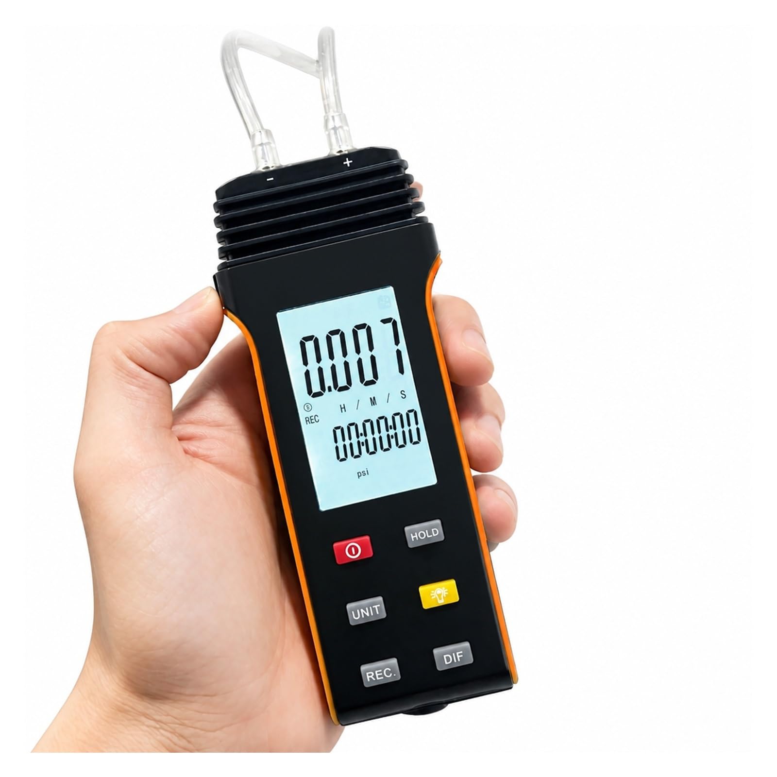 Ciśnieniomierz, Cyfrowy Manometr Miernik Ciśnienia Powietrza ± 30 Psi Tester HVAC