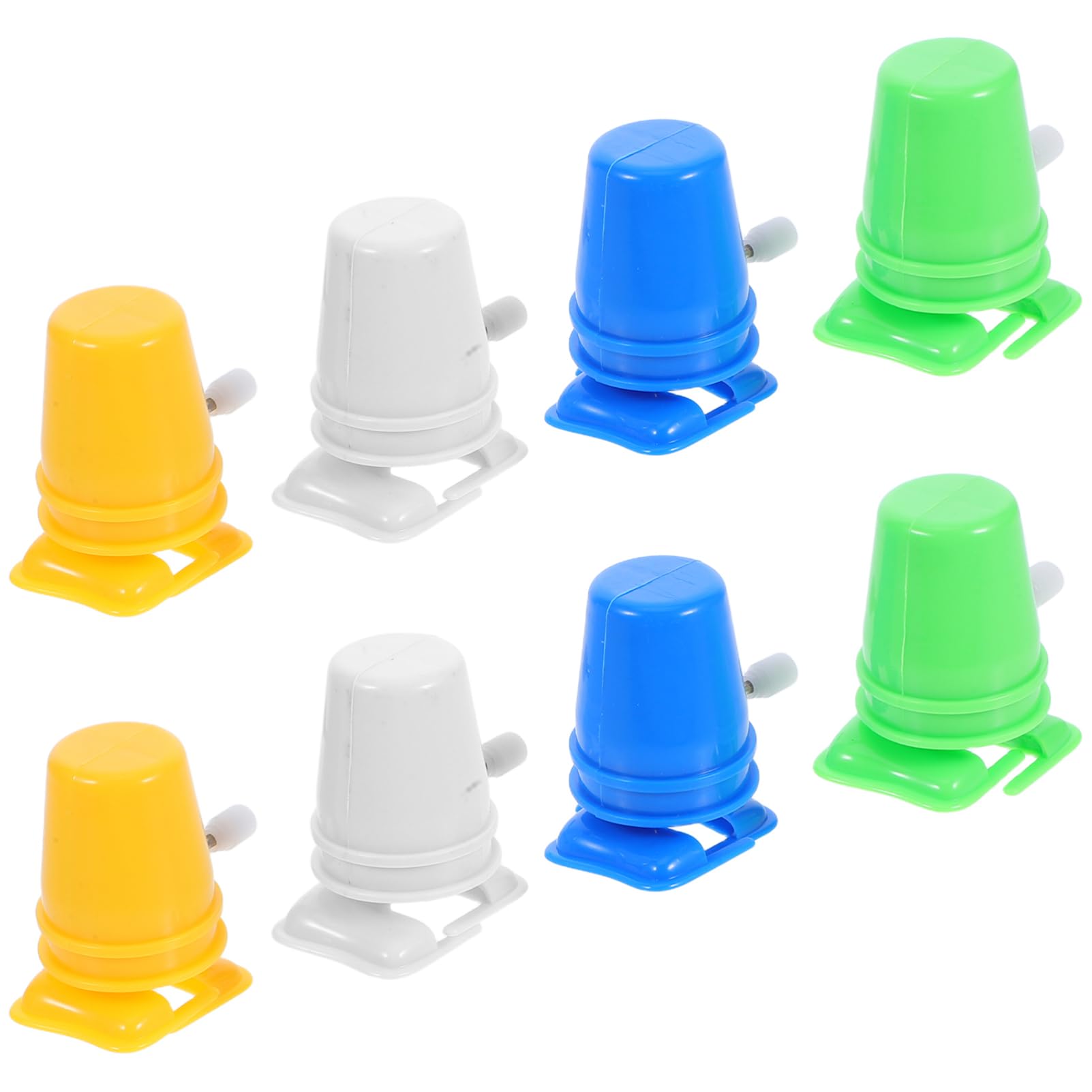 VALICLUD 8pcs Wind Up Walking Mechanical Feet Plastic Clockwork Movement for DIY Crafts, Model Cars, Robot Toys, Clay