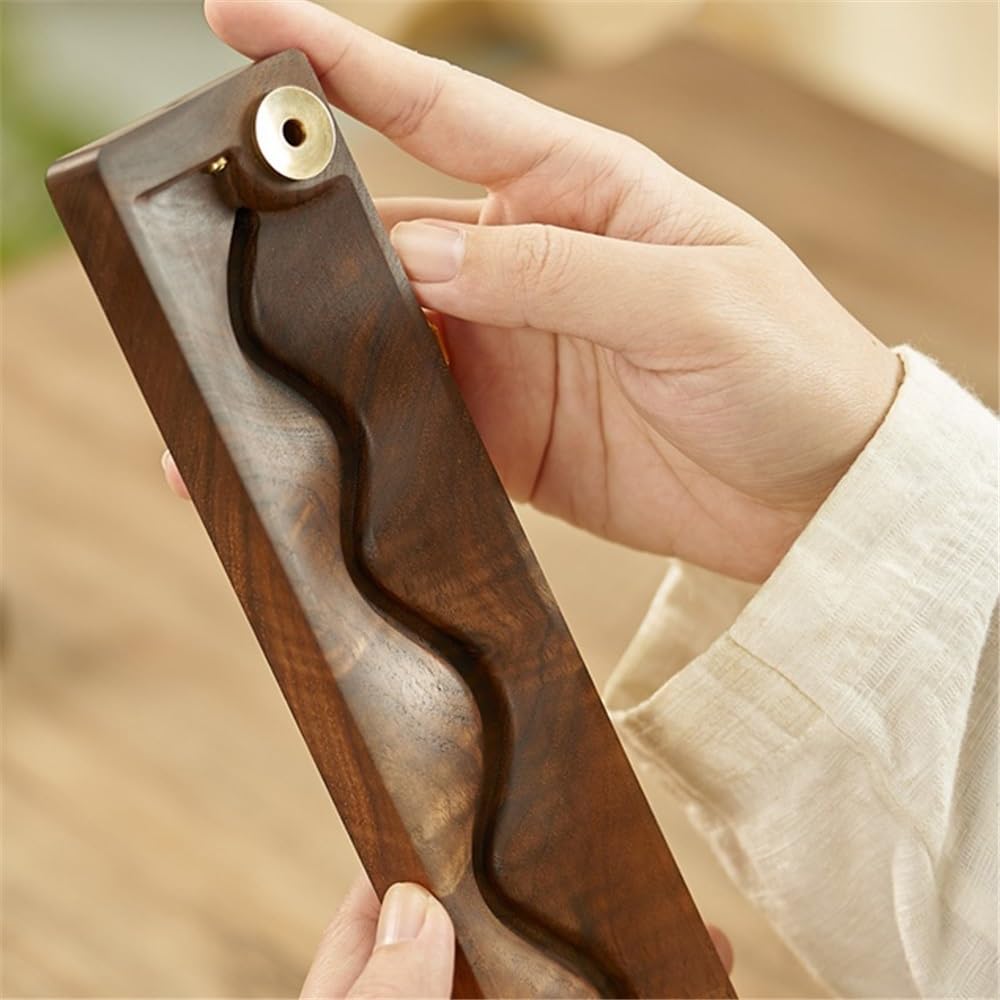 Räucherstäbchen Halter Kreativer Räuchergefäß aus Holz, Dekor, Rückfluss-Räucherstäbchenhalter for Büro, Yoga und Zuhause Räucherstäbchenhalter