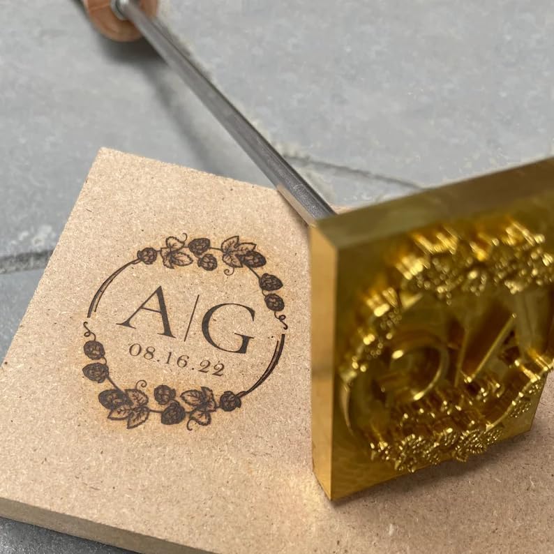 Customized Branding Iron For Wedding, Custom Branding Iron For Leather, Brand Iron For Woodworking, Handcrafted Wood Brand Iron Wedding Decoration
