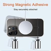 Vista 3 de COJOC 3 calcomanías de anillo Magsafe, adaptador de conversión magnético universal compatible con accesorios de carga inalámbrica para iPhone