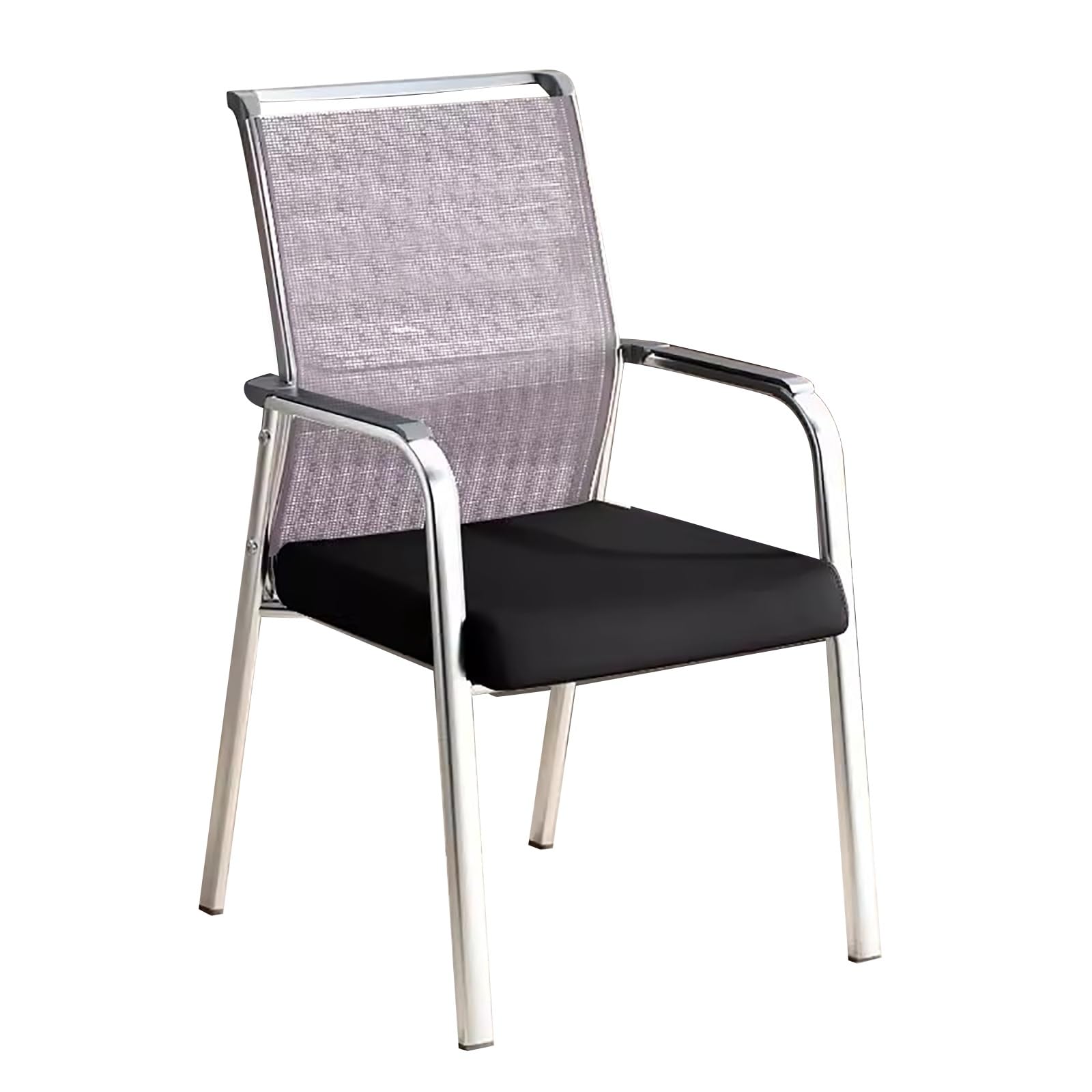METTEOR Mesh Office Chair with Lumbar Support & Armrests - Ideal for Home Office Conference Room and Recept Areas - Slish Mid Back Design (Rosa Einheitsgr??e)