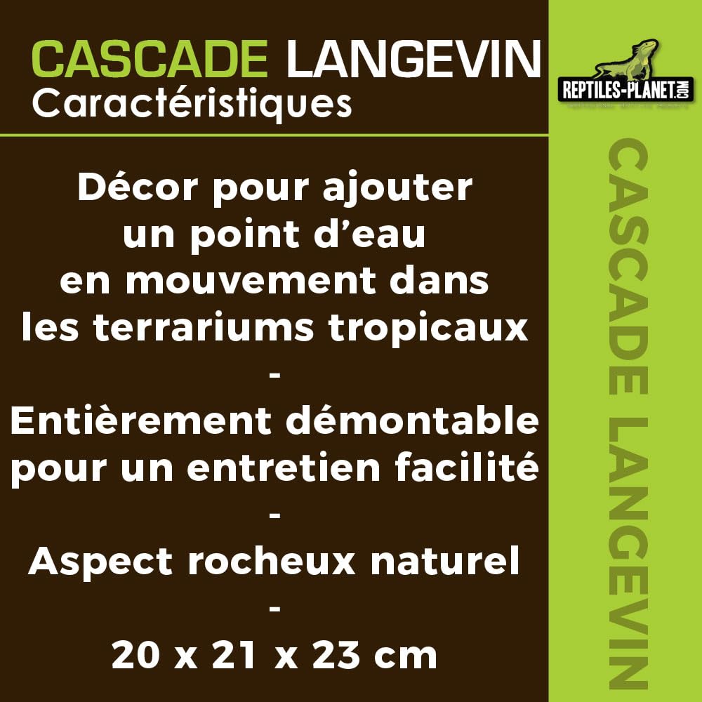 Reptiles Planet Cascade Langevin 20 X 21 X 23 cm