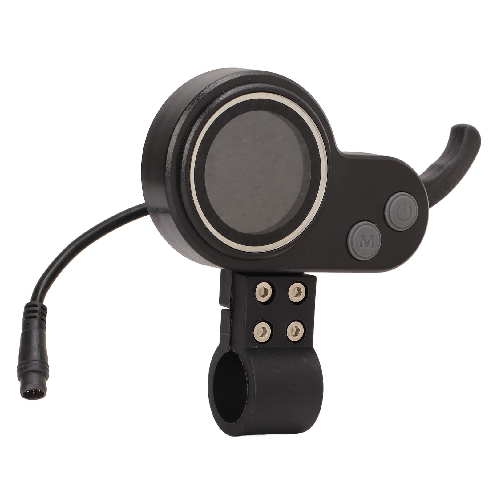 VBESTLIFE Écran LCD de Vélo électrique avec Accélérateur au Doigt, Affichage de la Puissance du Vélo 2 en 1 L081, Affichage de la Tension de la Batterie LCD avec Connecteur étanche, pour