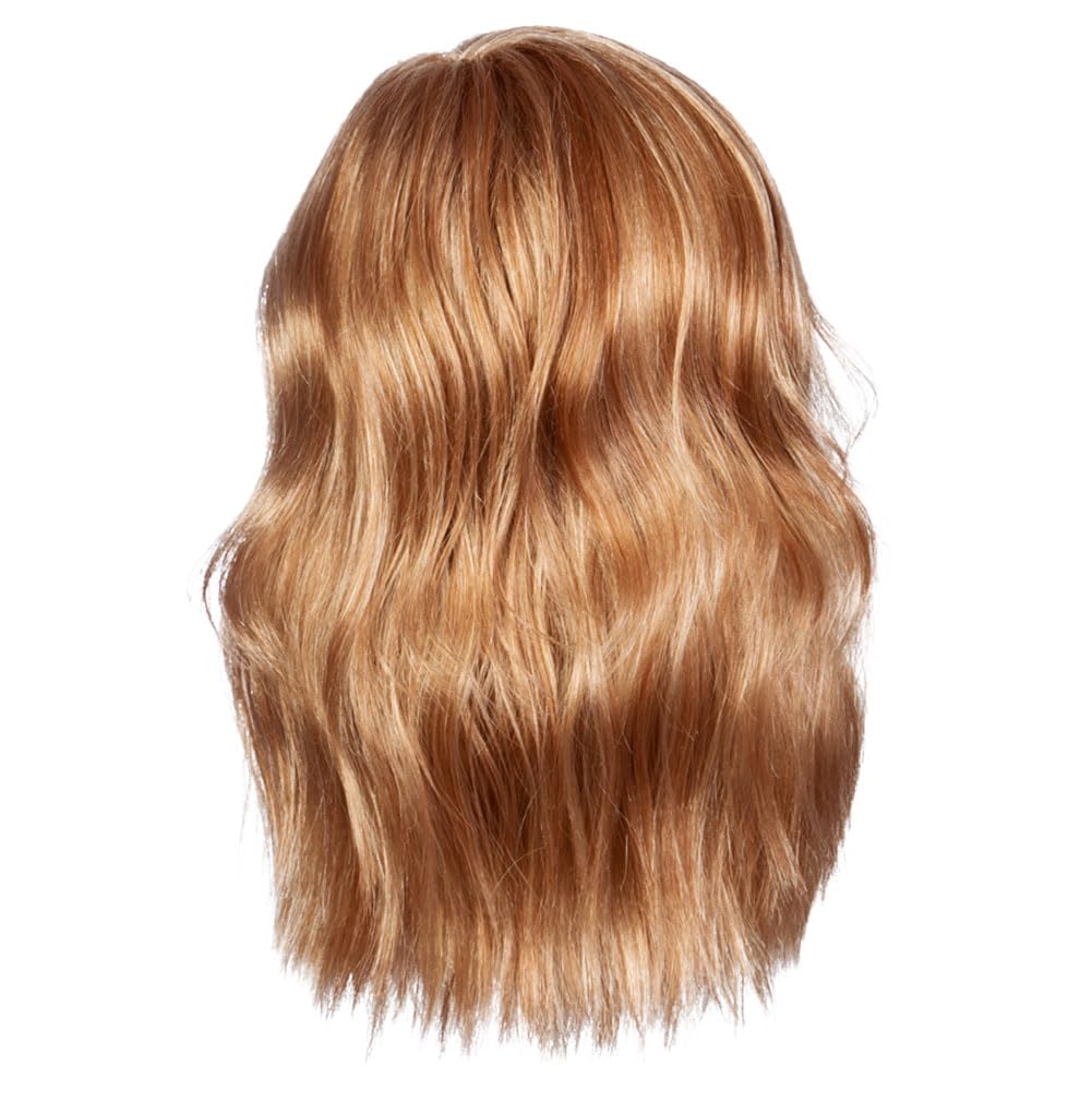 GABOR Love Wave Layered Shoulder-Length Wig With Soft Barrel Curled Waves by Hairuwear, Average Cap, GL14-22 Sandy Blonde