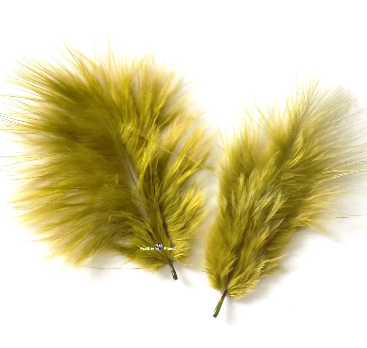 Gregory Crafts & Gifts Olive Moss Green Marabou Feathers Quality Craft Pack x 30