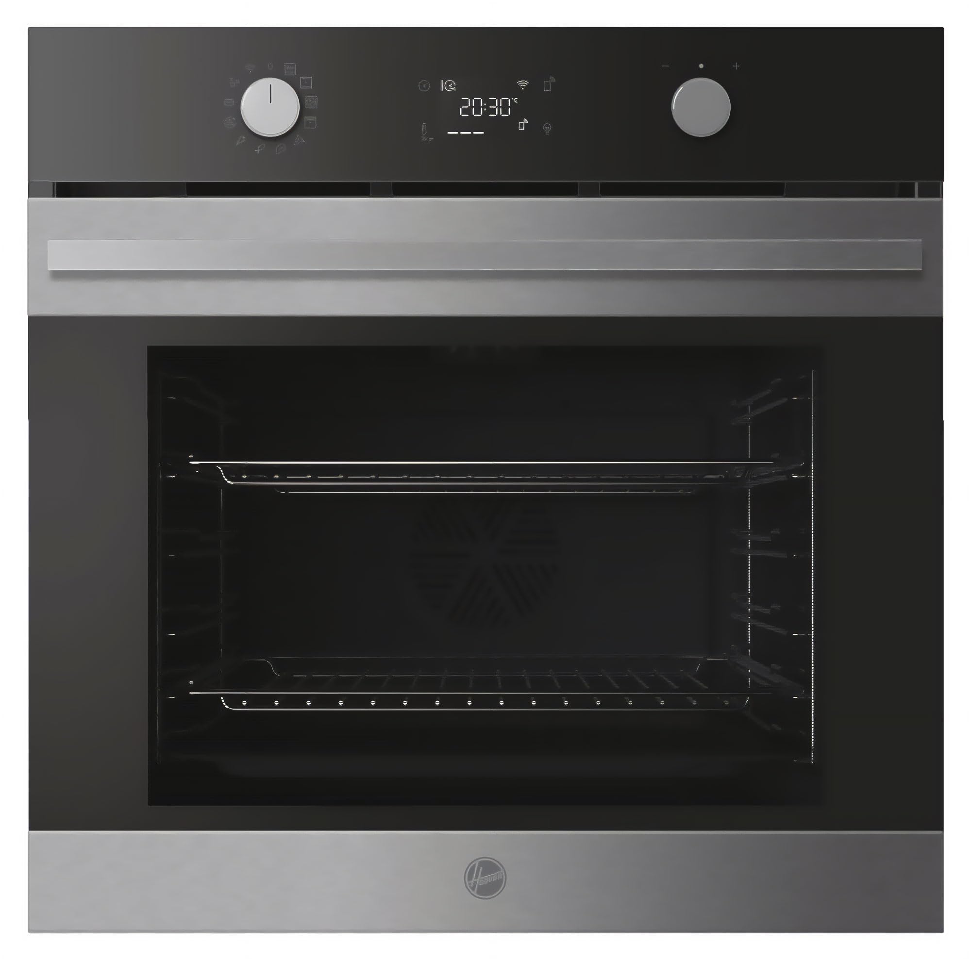 Hoover Collection 3 Built-in Electric Oven, 78L Total Capacity, Pyrolytic & Hydrolytic Cleaning, Class A++, Air Fry Tray, Wi-Fi & Bluetooth, Stainless Steel, 59.5x59.5x56.8 cm - HO6 H5B3YTX