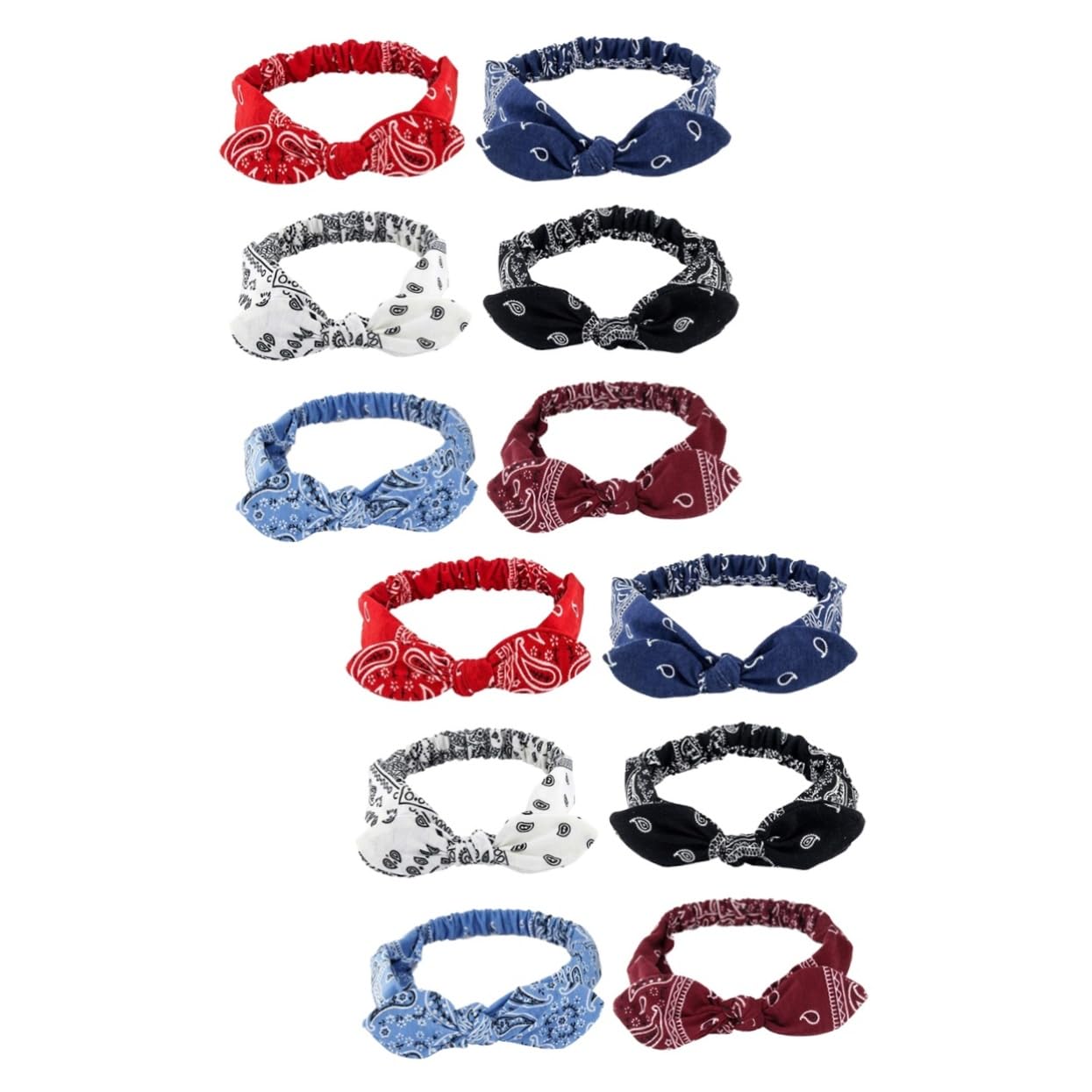 Didiseaon 2 Juegos de Diademas con Lazo para Mujeres Y Niñas Accesorios para El Cabello para Niñas Escolares Diademas Elásticas de Moda 6 Unidades