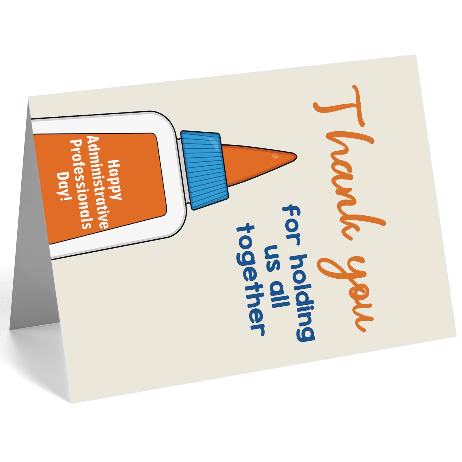 Administrative Professionals Day Card, Thank You Card for Administrative Assistant Office Manager Secretary, Appreciation Greeting Card with Envelope
