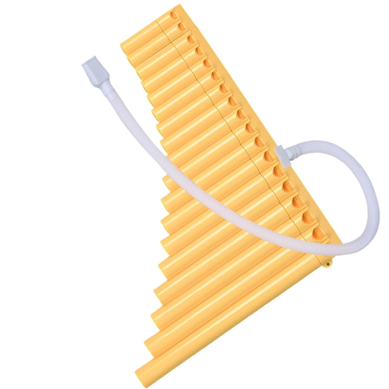 Profesjonalny Flet Pana Łatwy Do Nauki Ludowy Instrument Muzyczny Dla Początkujących 16 Lub 18 Piszczałek Typu C Z Przesuwanym Ustnikiem(18 tubes in beige)