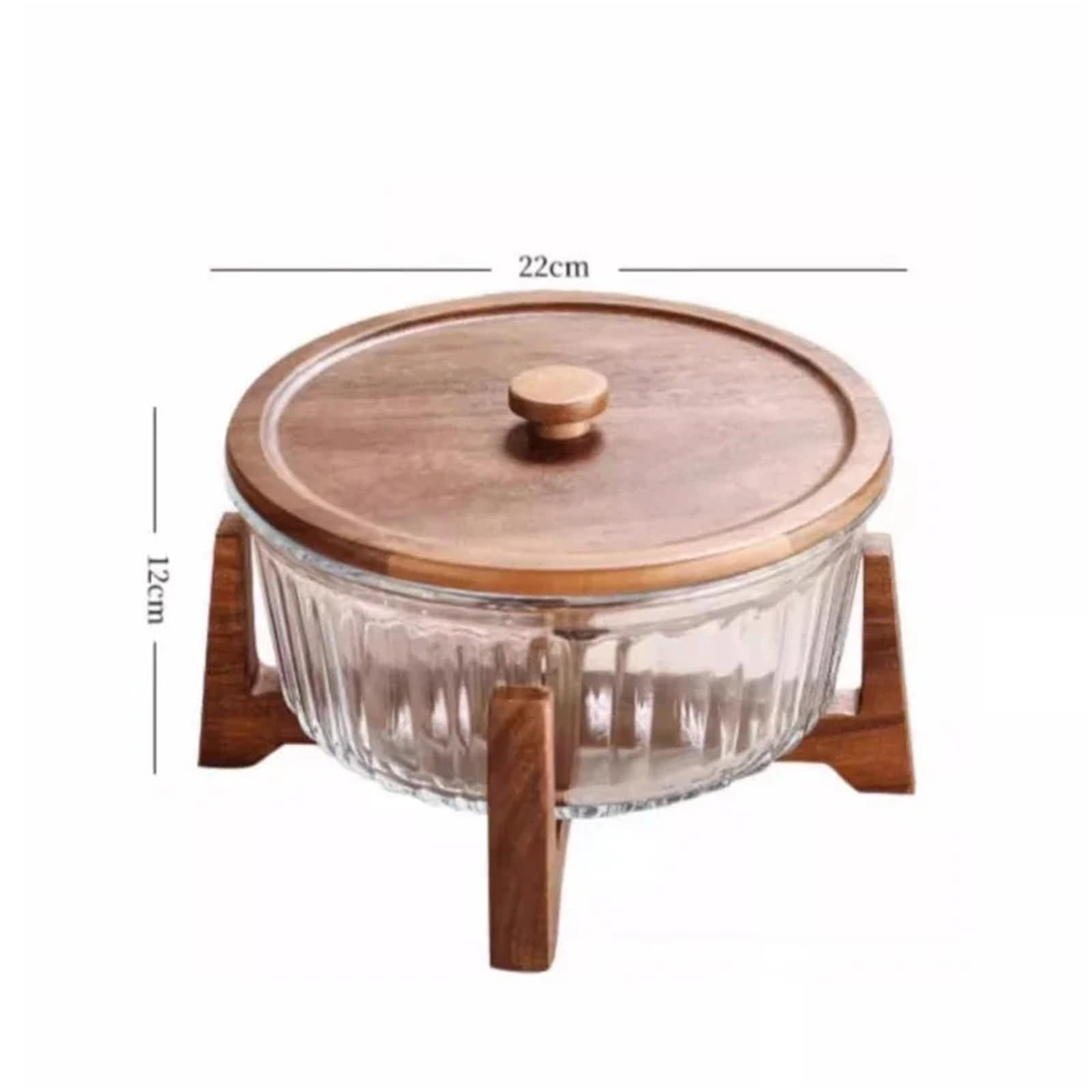 Tarro De Caramelo Tarro Grande for Dulces, Tarro de Almacenamiento de Vidrio for el hogar, Plato de Frutas, Plato de Dulces for Sala de Estar para Bodas Caramelos(Clear-with Lid)