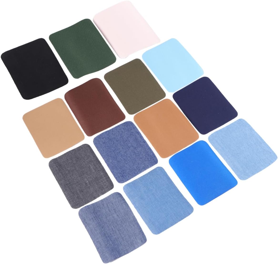 2sets DIY Applique Patches Denim Clothes Patches Kit Decorate Your Clothes Easy-to-Apply Fabric Stickers 30pcs*2