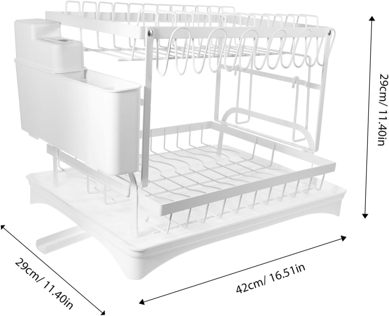 Cabilock Dish Drying Holder Multi Functional Kitchen Storage Rack for Dishes Bowls and Plates Space Saving Design for Home Restaurant Hotel Use Easy to Clean
