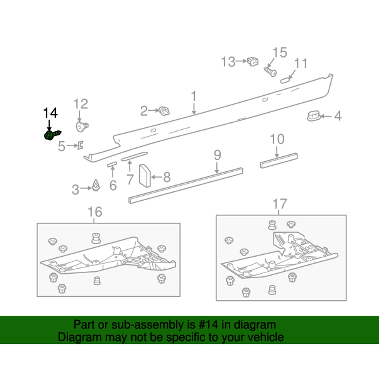 Amazon.com: OAUTOO 30PCS M6-2.45x19mm Bumper Cover Splash Shield 