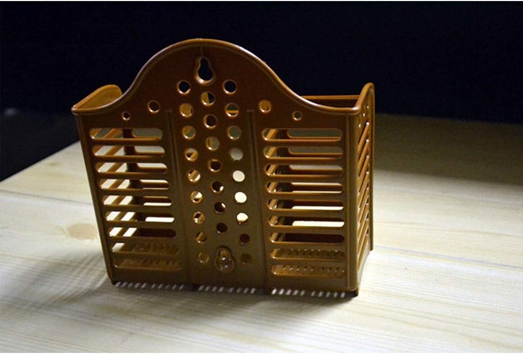 Utensil Holder Chopsticks Holder Thick Kitchen Cutlery Holder Three Grid Tableware Drain Rack Suction Cup Wall-mounted Kitchen Utensil Holder (Color : A) (B)