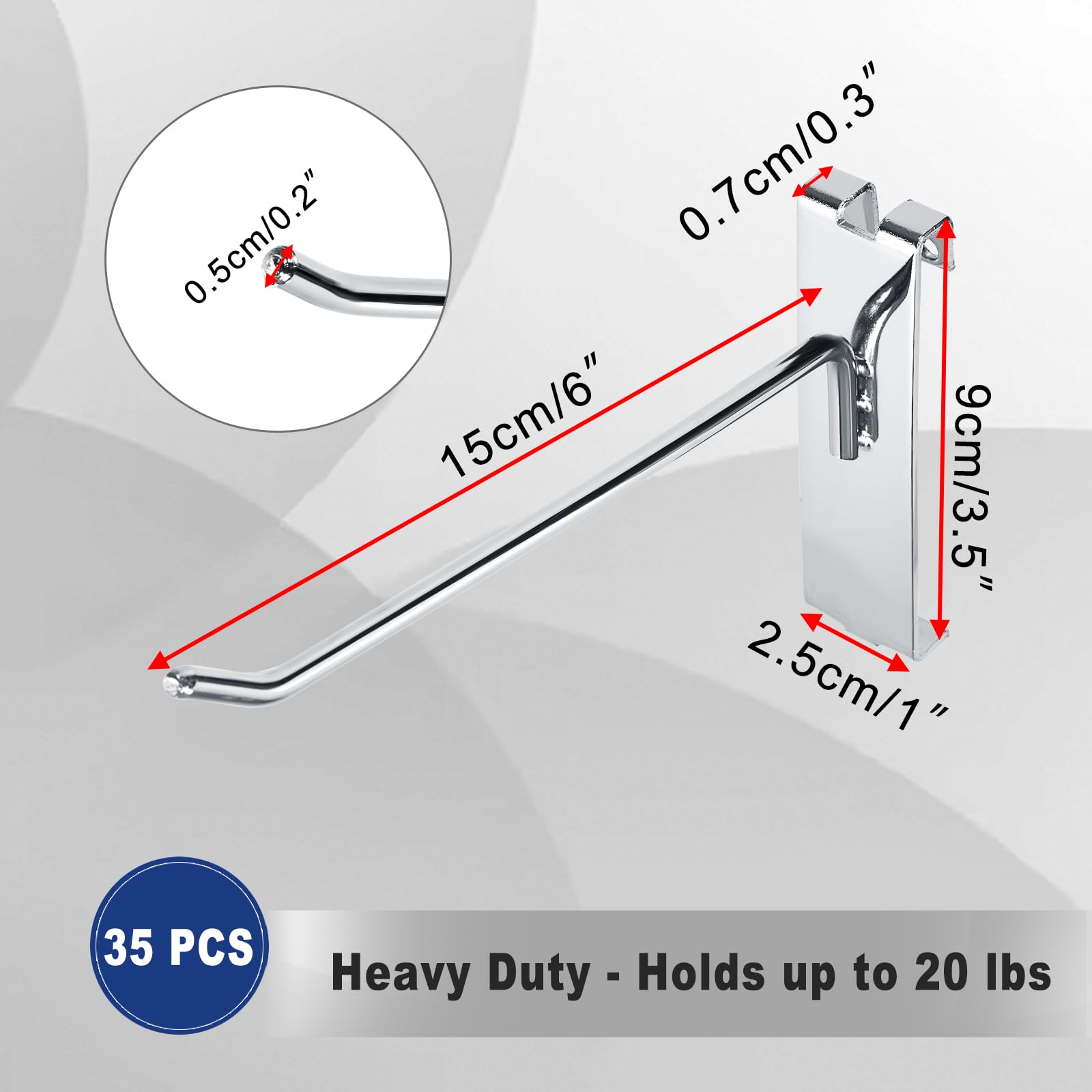 PICTURE HOOK FOR SLATWALL-WHITE-Lot of 100