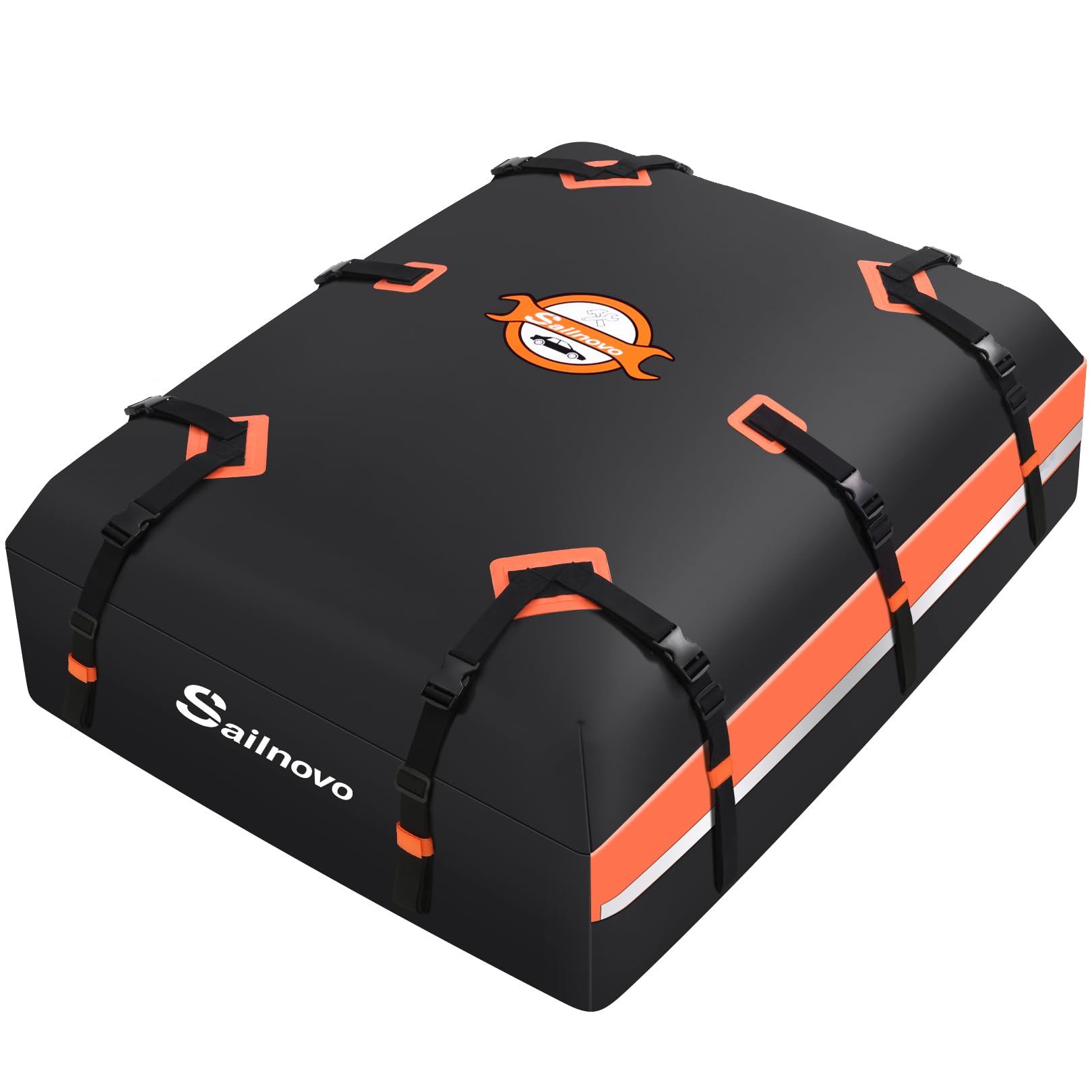 Sailnovo Car Roof Box - 21 Cubic Feet Waterproof, Tear-Resistant, Safe Design - Ideal for Families, Camping & Adventure Travel