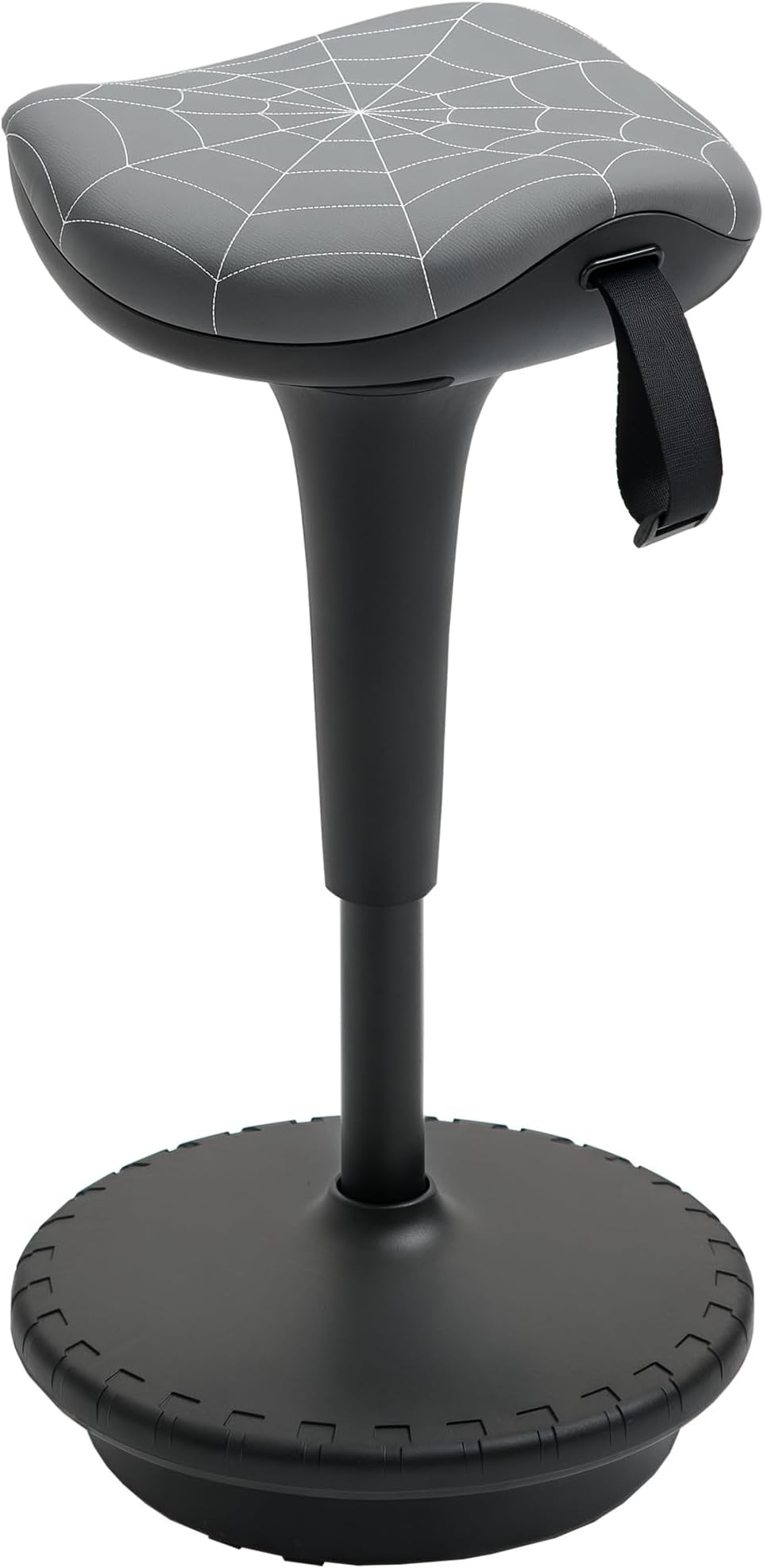 Vinsetto Lift Wobble Stool Standing Chair with 360ยฐ Swivel, Tilting Balance Chair with Adjustable Height and Saddle Seat for Active Learning Sitting, Grey