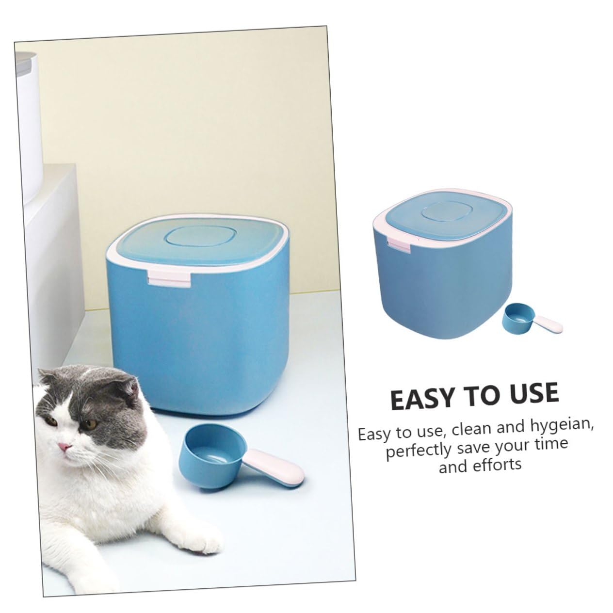 Contenedor De Almacenamiento De Alimentos Para De Recipiente Sellado Prueba De Para y Gatos Para y Diseño Elegante Color