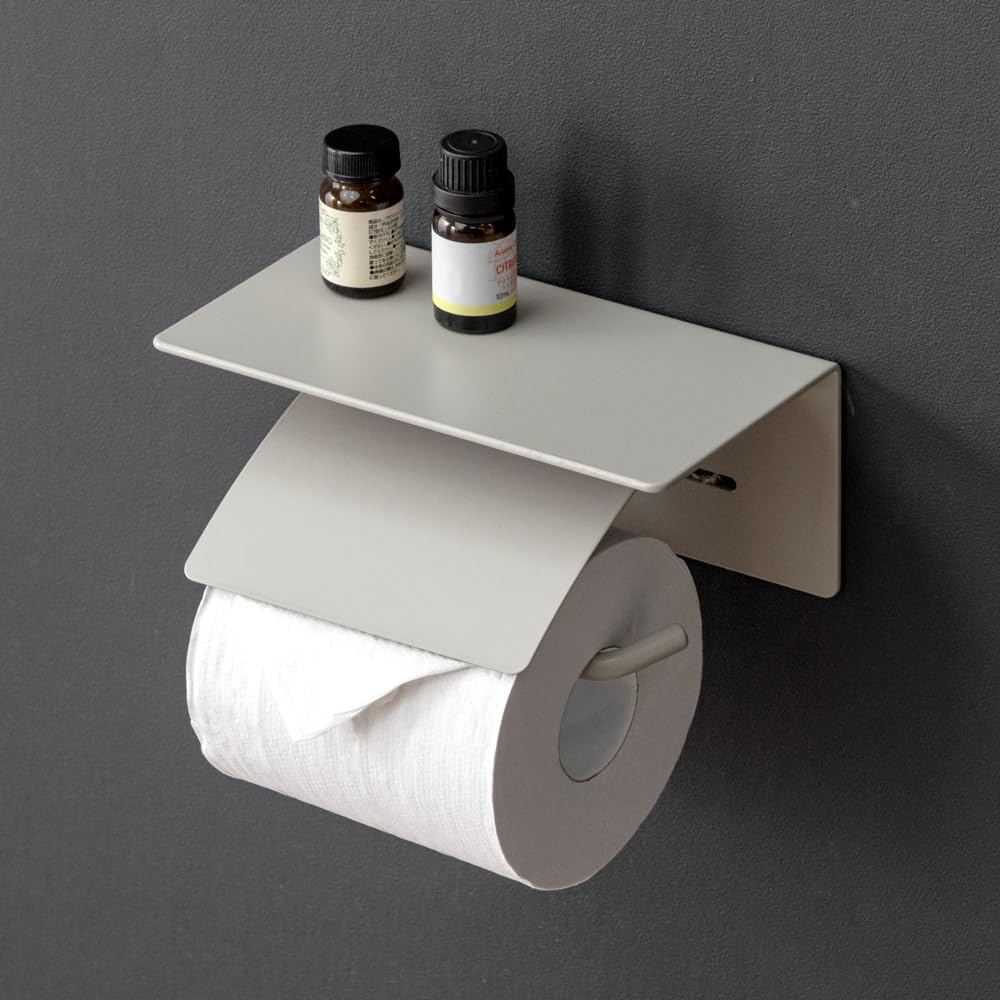 Amazon.co.jp: タンスのゲン トイレットペーパーホルダー 片手で切れる