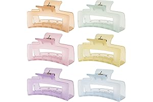 Sisiaipu Banana Claw Clips 6-Pack: Perfect Hair Accessory for Thick Tresses