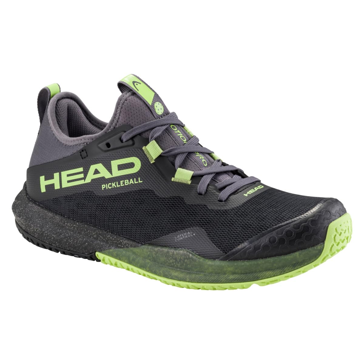 HEAD Men's Motion Pro Pickleball Shoes, Black/Lime, 10