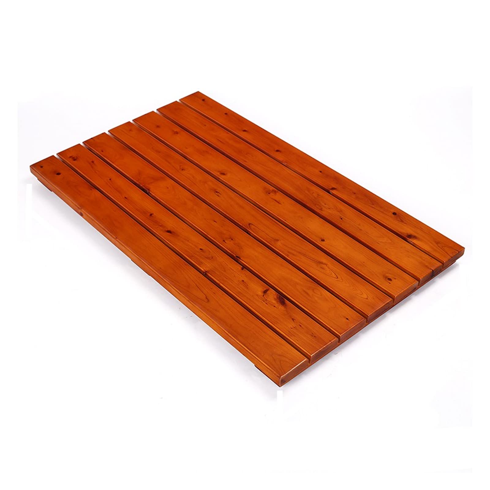 Tappetino Doccia Naturale,Pedana Doccia in Legno,Antiscivolo Pedana Doccia,Pedana Doccia Tappeto Sauna,Sgabello per Base WC,Pedana Doccia,Spa o Uso Esterno (60x30cm/24x11.8in)