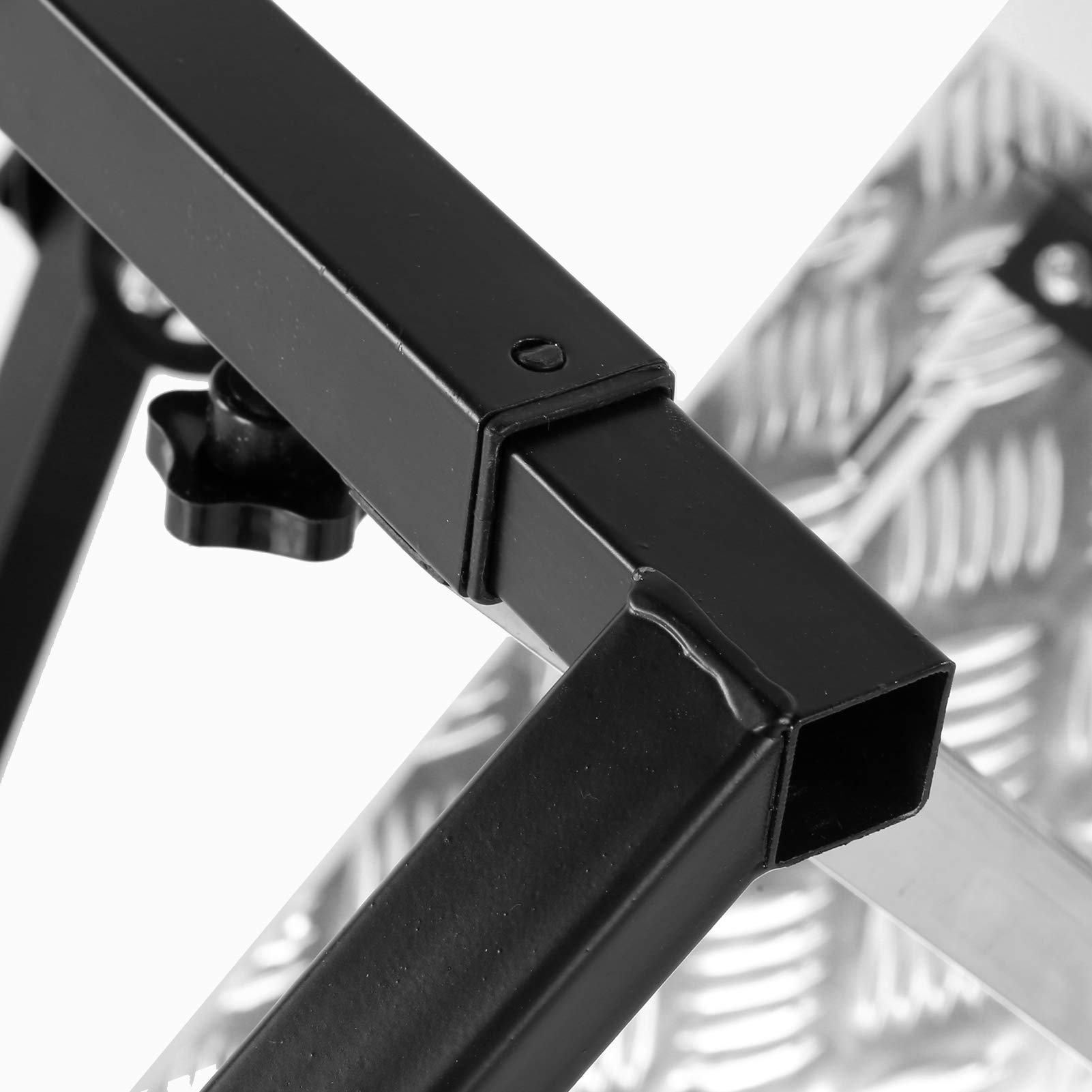 Ausla Supporto per Volante da Gioco di Corse Pieghevole Staffa di Supporto per Ruota in Acciaio Posizione del Pedale Regolabile Sinistro Destro 81 X 54 X 94 Cm per Giocatori di Sim Racing