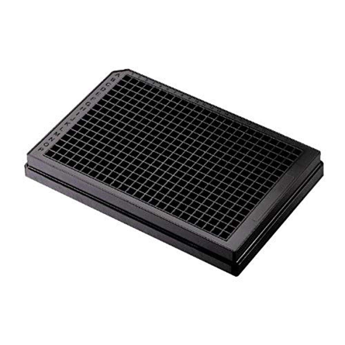 Corning 3822 Polystyrene Flat Bottom 384 Well Low Volume Solid Black Microplate, With Lid, TC-Treated (Case of 50)