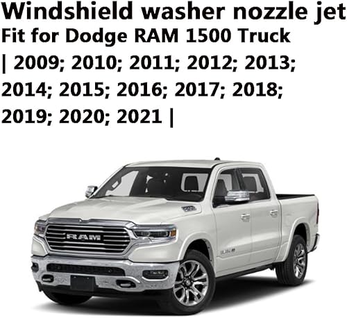 Miniatura 3 de 4805742AC - Boquillas de limpiaparabrisas prémium aptas para Dodge RAM 1500-5500 Truck 2009-2021  MagnumCharger 05-10  Chrysler 300 (05-10),