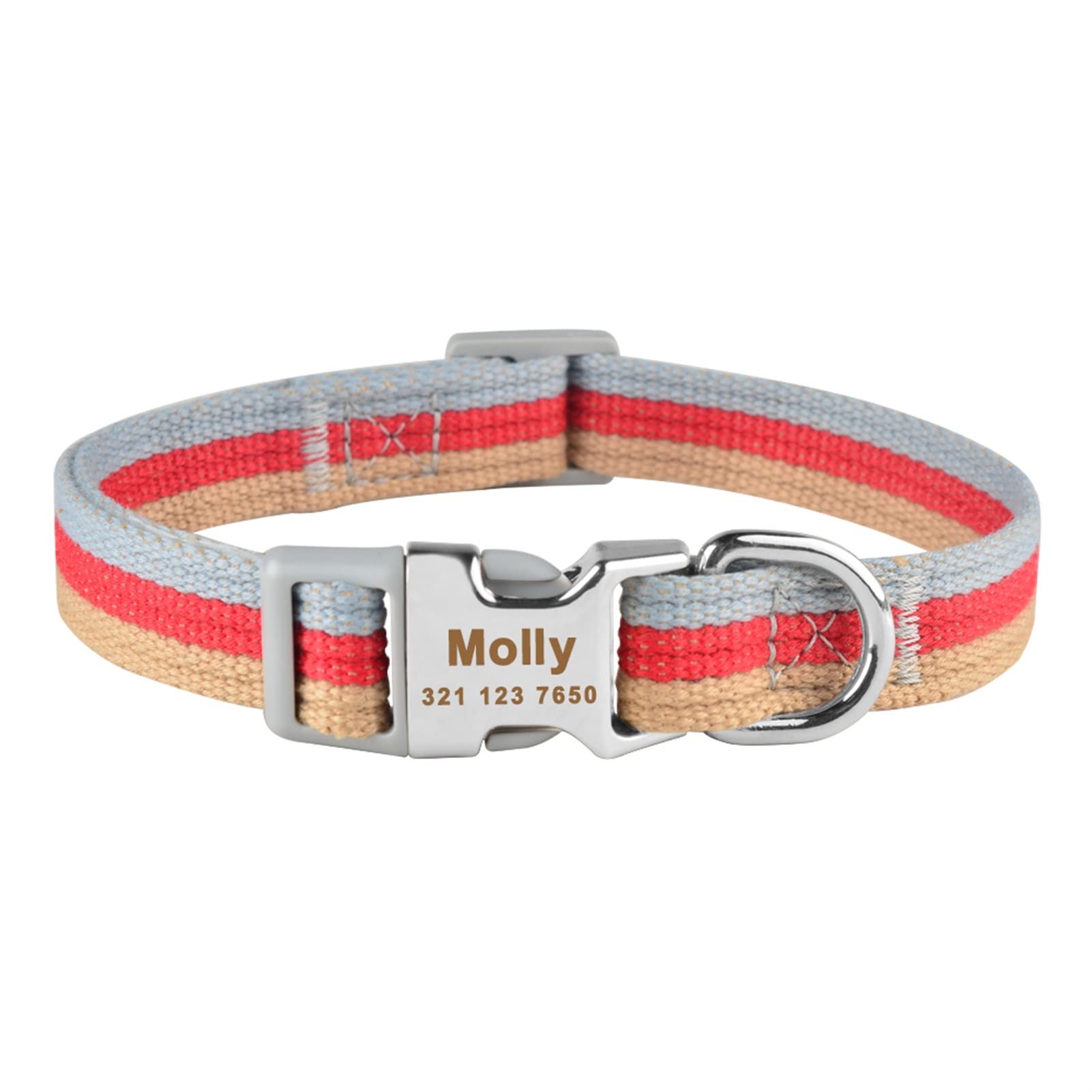 Colliers chien for petit chiot JINGYAN anti-perte rouge réglable