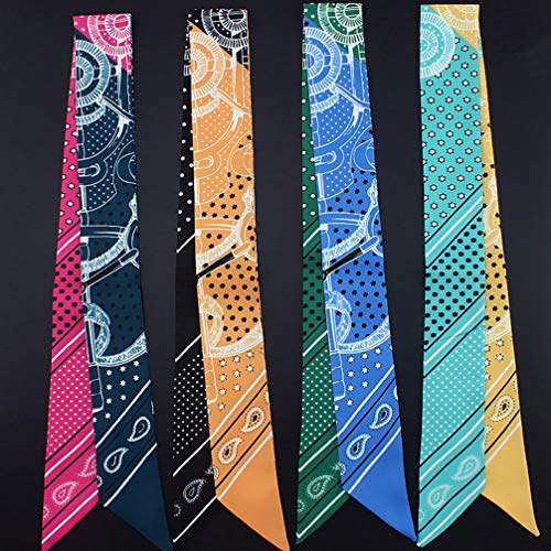 Minkissy 2 peças de lenço de seda estilo hip pop polaina de pescoço estampada com estrelas faixas de