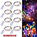 Produktbild Zorara LED Lichterkette Batterie, 8 Stück 2M 20 LEDs Lichterkette Led, Lichterkette mit CR2032 Batterie Betrieb IP65 Wasserdicht String Fairy Light für Party, Christmas Dekor, Flasche DIY (Bunt)
