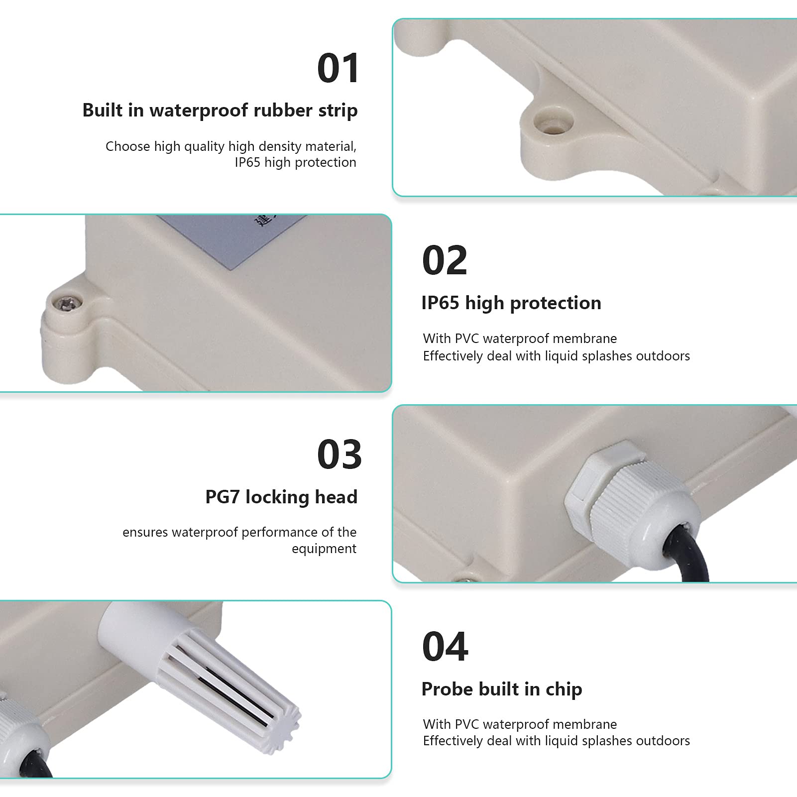 Monitoreo de presión atmosférica Transmisor de Sensor de presión atmosférica de 10‑30 V CC para estación meteorológica pequeña Agricultura