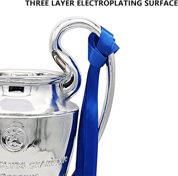 Champion Trophy, Champions League Cup, Champions League Replica, Resin Material, Medal, Souvenir Collection, Desk Decoration Trophy, Decoration Trophy