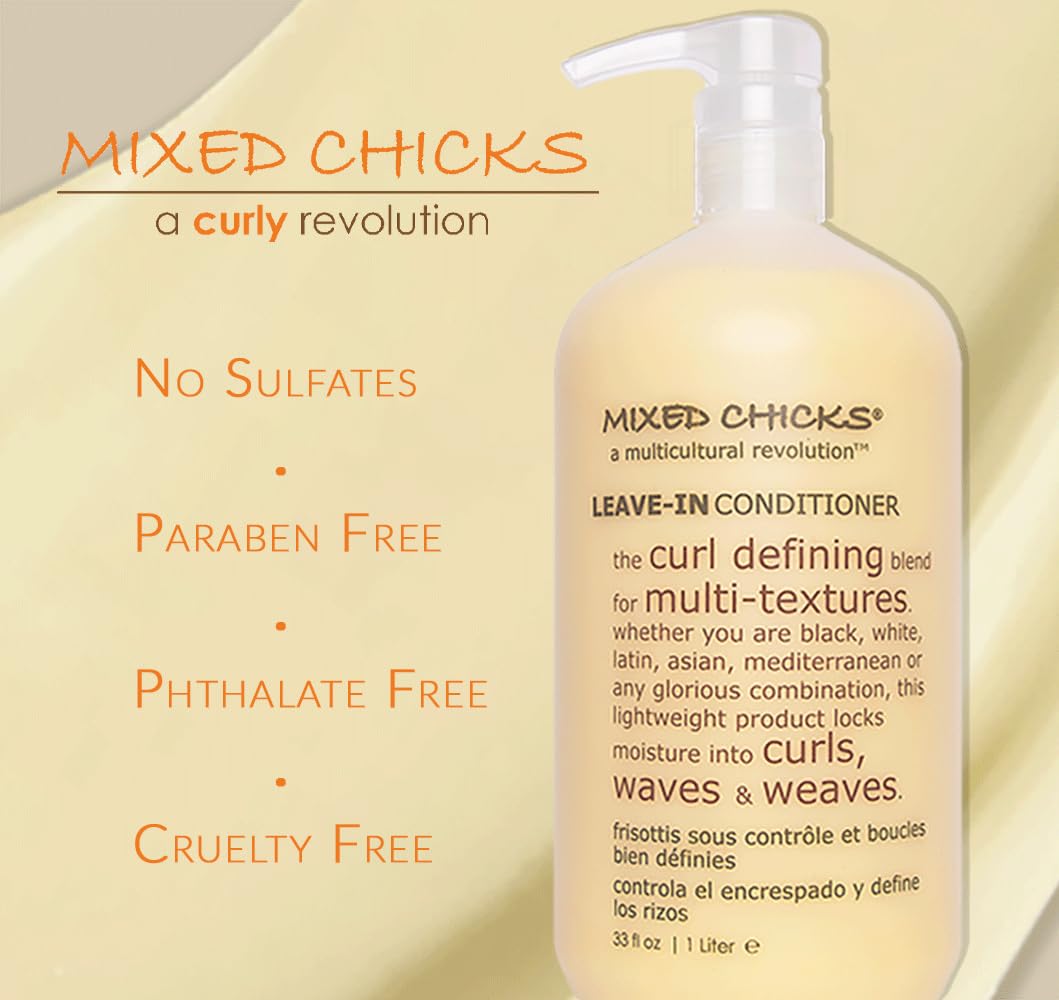 Mixed Chicks Curl Defining & Frizz Eliminating Leave-In Conditioner, 33 fl.oz. - Image 4