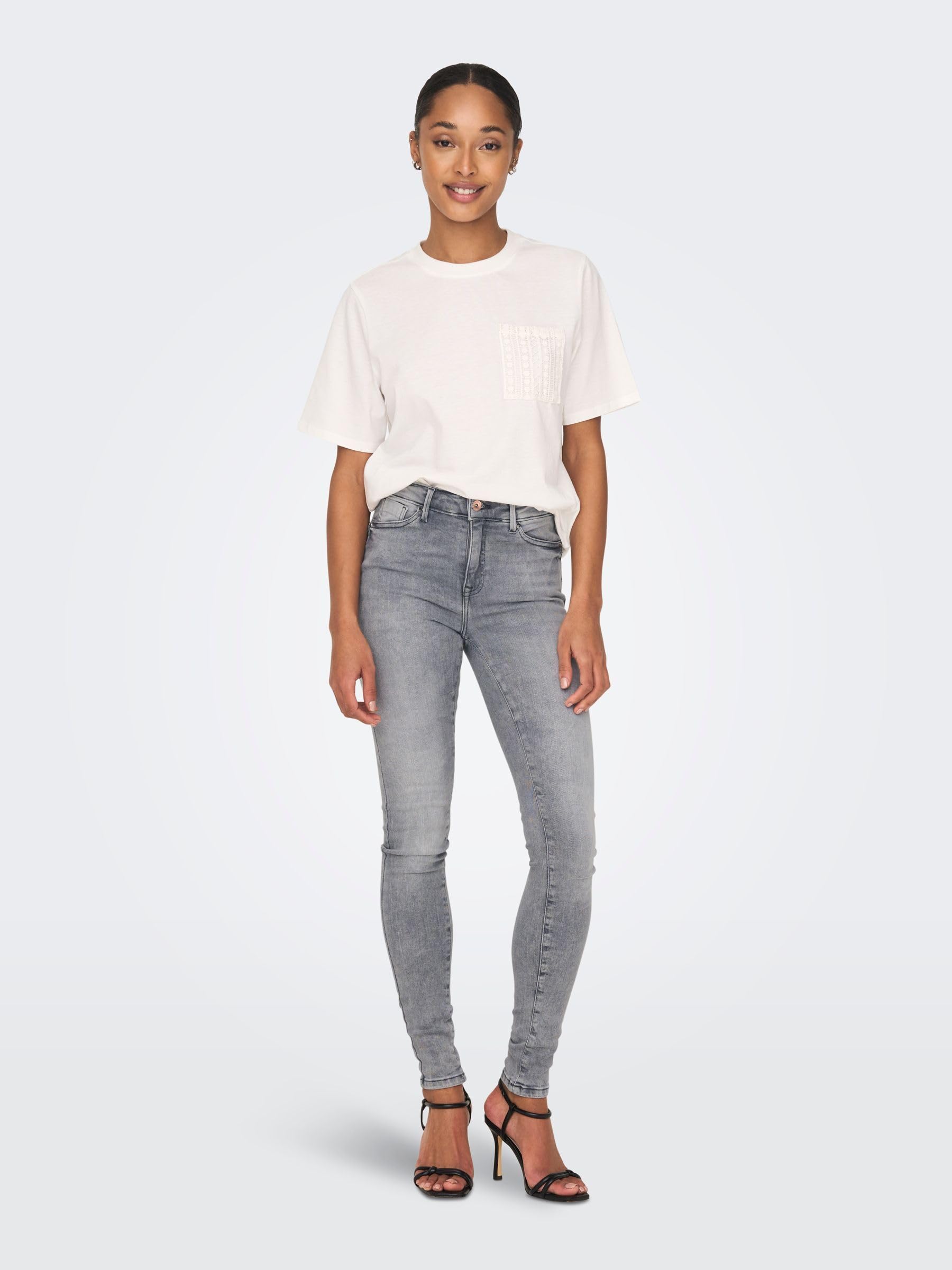 ONLY Jean Skinny ONLPOWER Taille Moyenne Skinny Fit Jeans