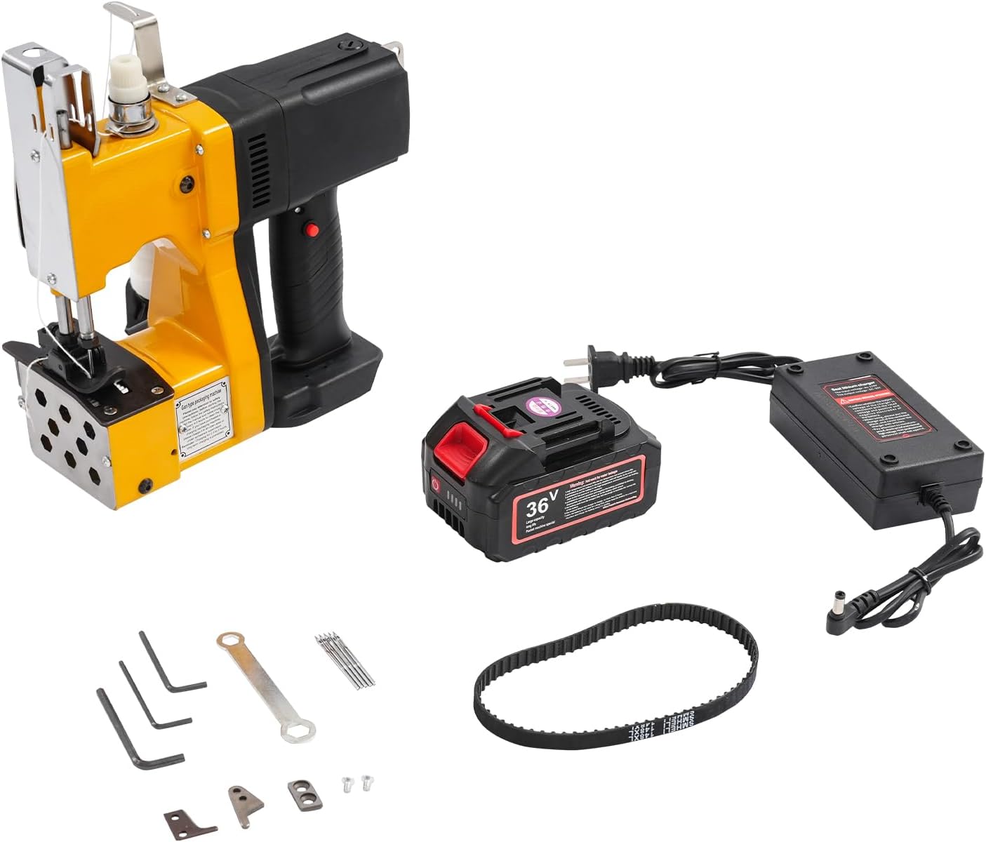 Portable Battery Bag Sewing Machine, Adjustable Handheld Sewing Machine, Automatic Bag Stitcher for Burlap Sack,Canvas,Feed Sacks