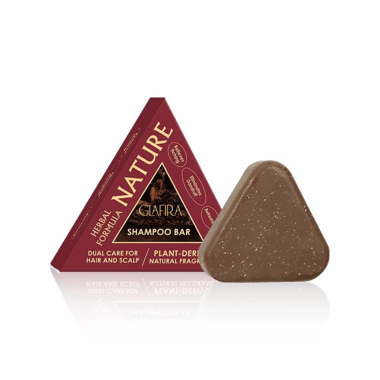 Glafira Nature Seven Green Shampoo Bar with Mulberries, Angelica Sinensis & Camellia Seed Oil | Anti-Dandruff, Itch Relief & Scalp Care | Natural Plant-Derived Fragrance | Gentle Cleansing Solid Shampoo for Men & Women (Red Shampoo Bar 1)-image-42