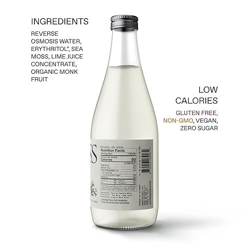 Miniatura 5 de MOSS - Agua de musgo marino - 13,000 mg de musgo marino en una bebida funcional con agua de ósmosis inversa, minerales traza y electrolitos -