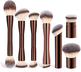 Pinceles de maquillaje de doble cabeza, base ...