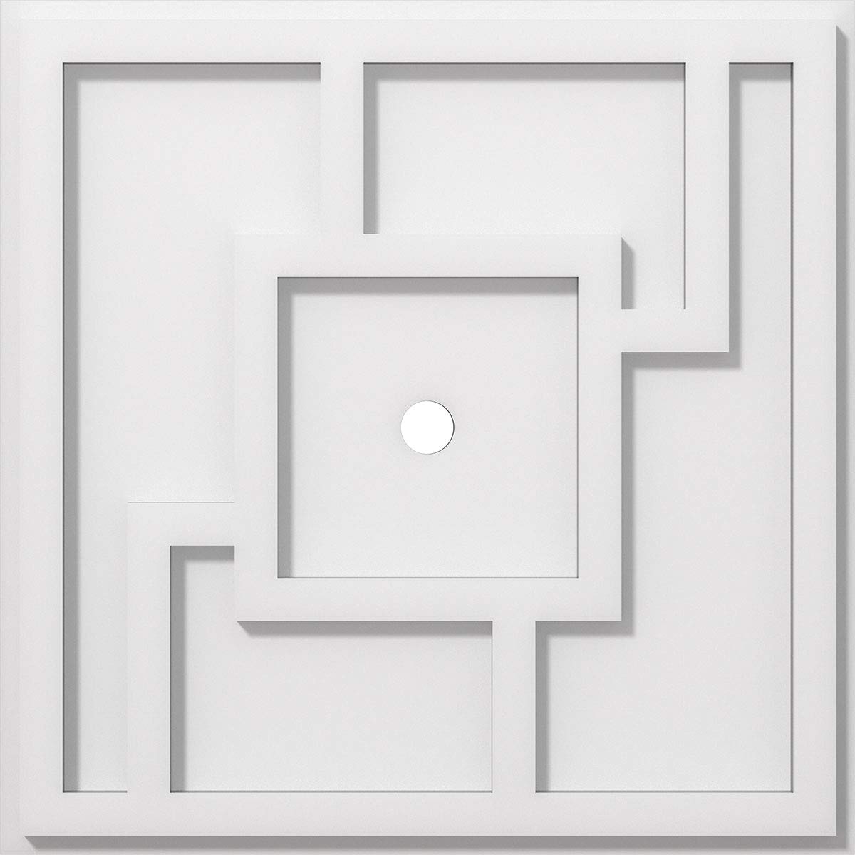 Médaillon de plafond blanc CMP10KX ornement de lustre 16 pouces